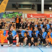 Team- und Fanfoto nach den Spiel